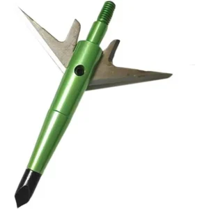 6PCS Archery Hunting Broadheads,100 Grain, Stainlee Steel Expandable Blade 2 Inch Cut, Hunting Heads Arrow Tips Compatible Crossbow& Compound Bow